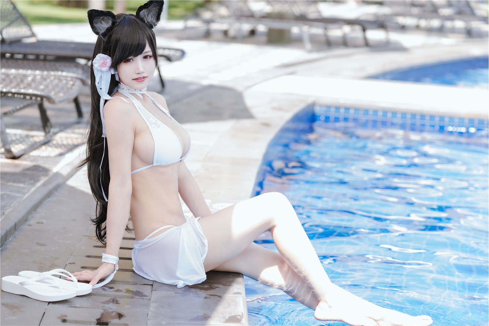 Ogura Chiyo w - July Captain Atago Swimsuit(11)